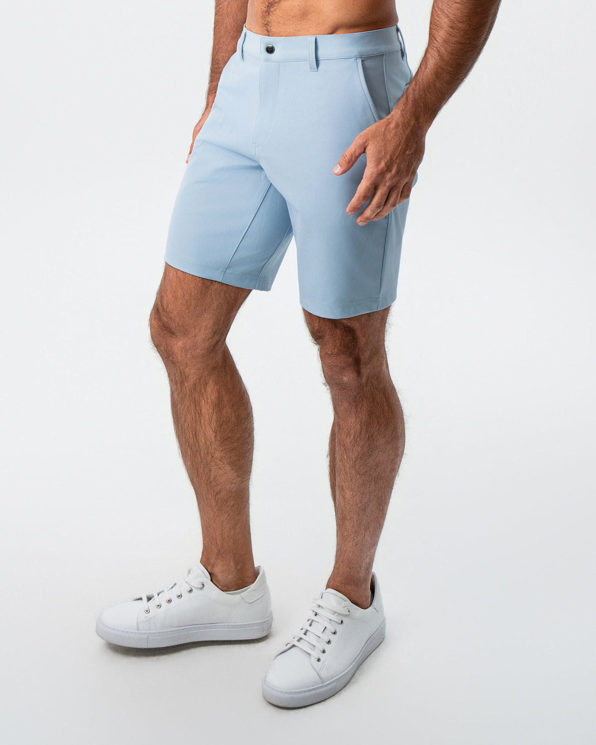 State & Liberty - Athletic Fit Shorts - Light Blue