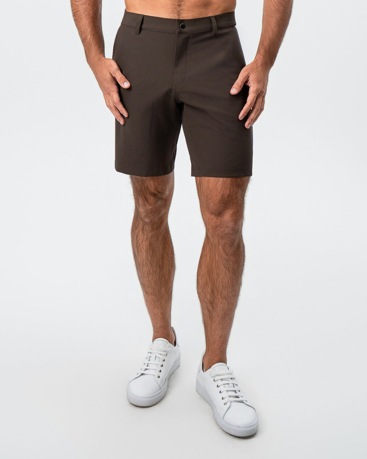 State & Liberty - Athletic Fit Shorts - Brown