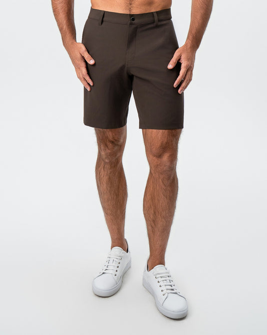 State & Liberty - Athletic Fit Shorts - Brown