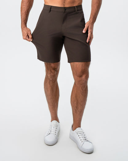 State & Liberty - Athletic Fit Shorts - Brown
