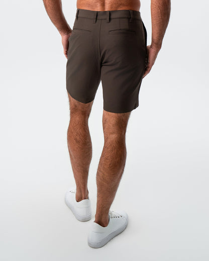 State & Liberty - Athletic Fit Shorts - Brown