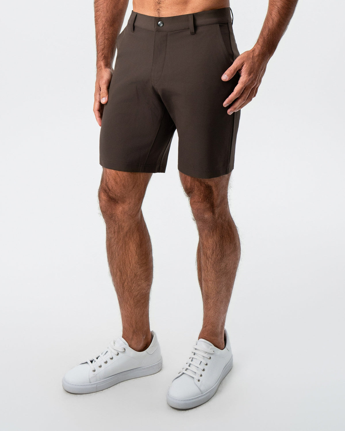 State & Liberty - Athletic Fit Shorts - Brown