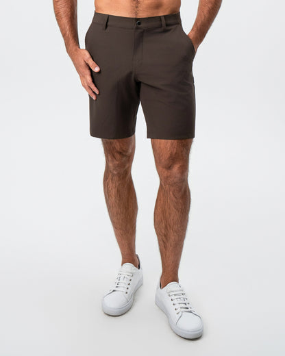 State & Liberty - Athletic Fit Shorts - Brown