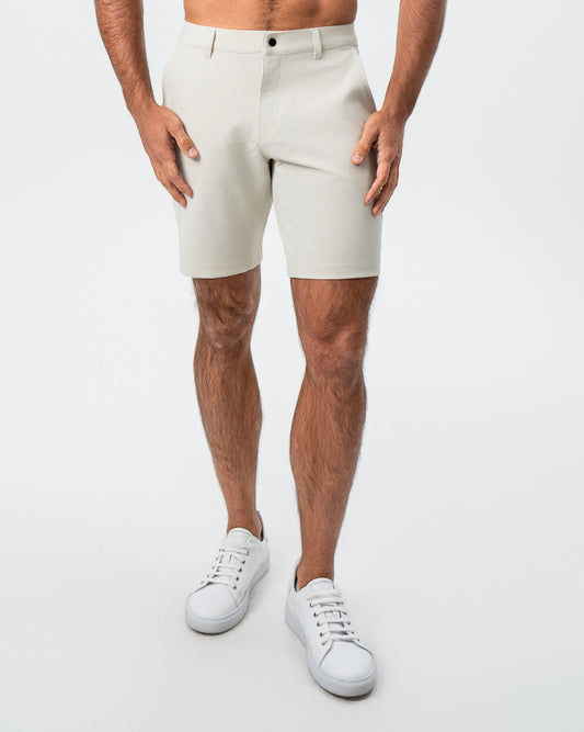 State & Liberty - Athletic Fit Shorts - Light Khaki
