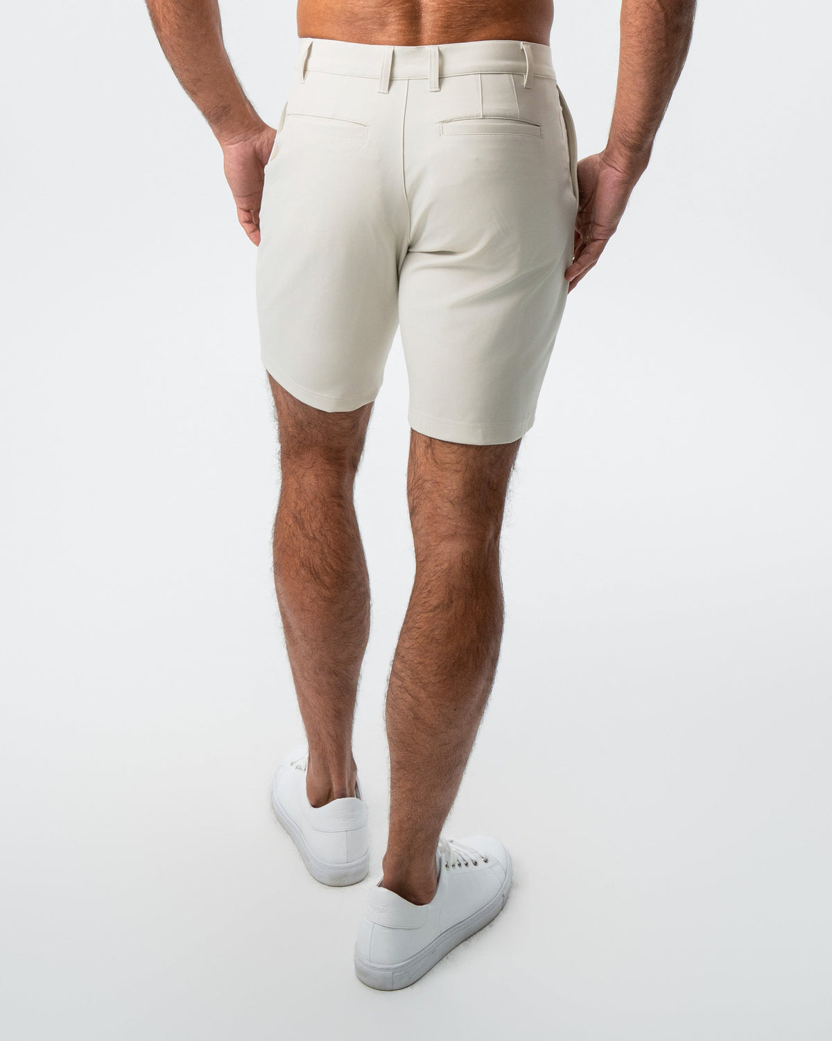 State & Liberty - Athletic Fit Shorts - Light Khaki