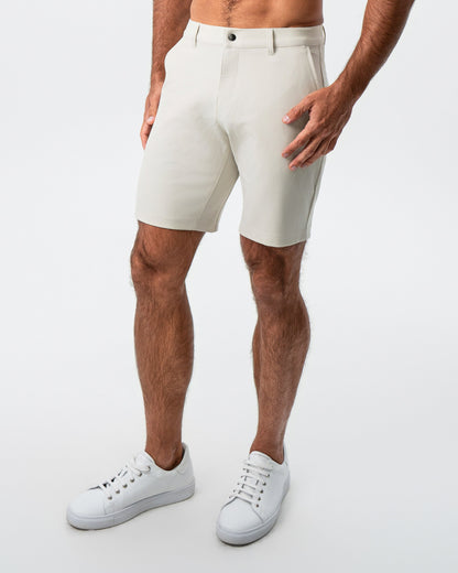 State & Liberty - Athletic Fit Shorts - Light Khaki