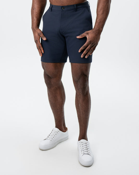 State & Liberty - Athletic Fit Shorts - Navy