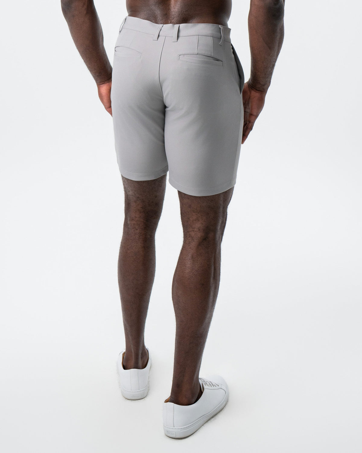 State & Liberty - Athletic Fit Shorts - Light Grey