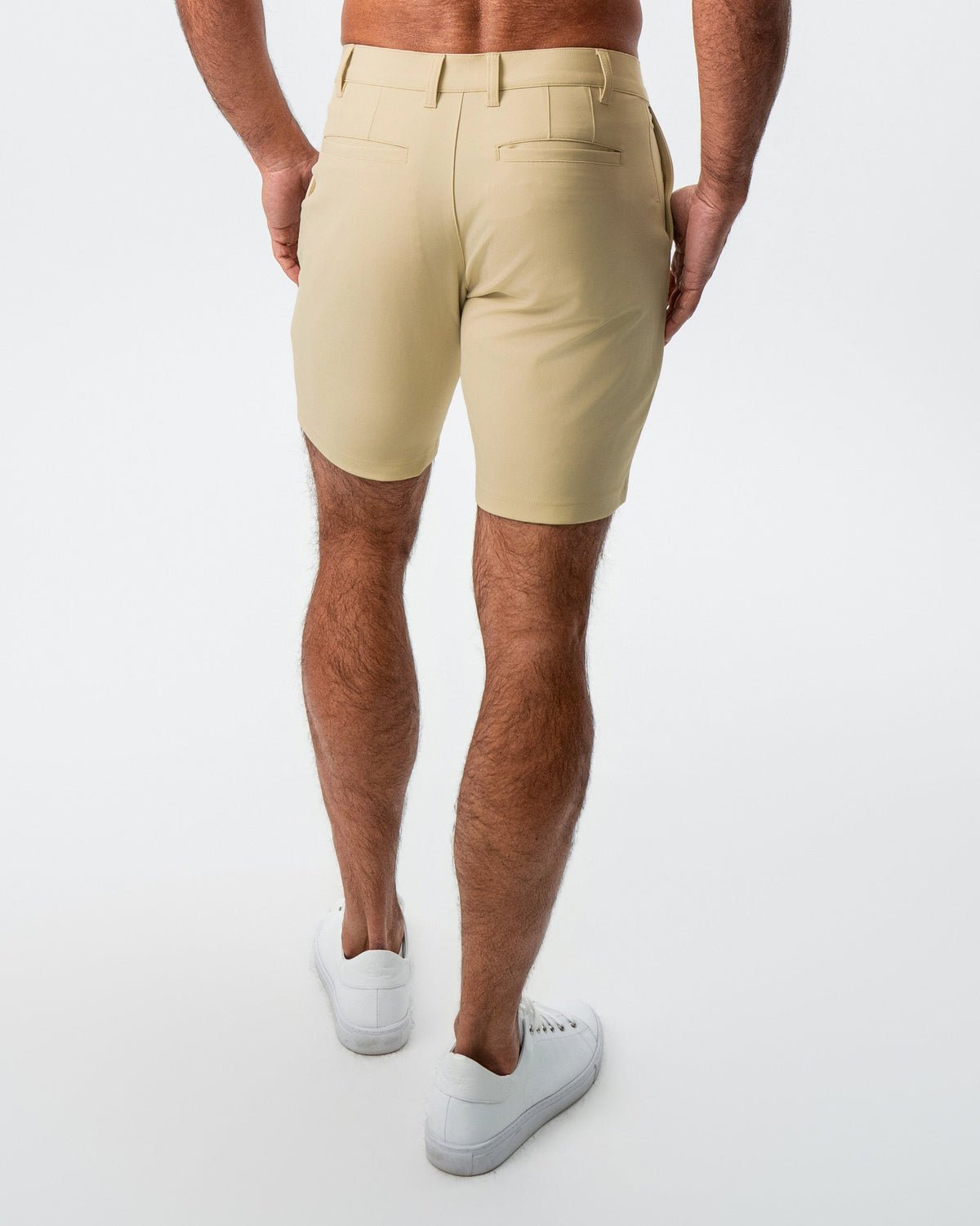 State & Liberty - Athletic Fit Shorts - Mid Khaki