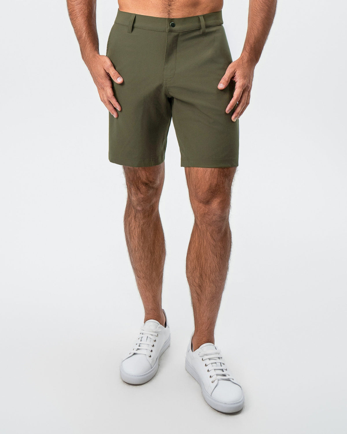 State & Liberty - Athletic Fit Shorts - Olive