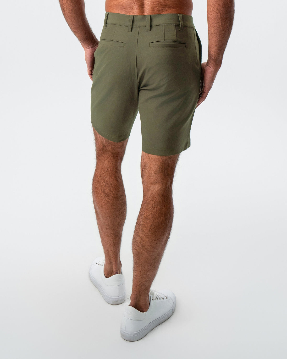 State & Liberty - Athletic Fit Shorts - Olive
