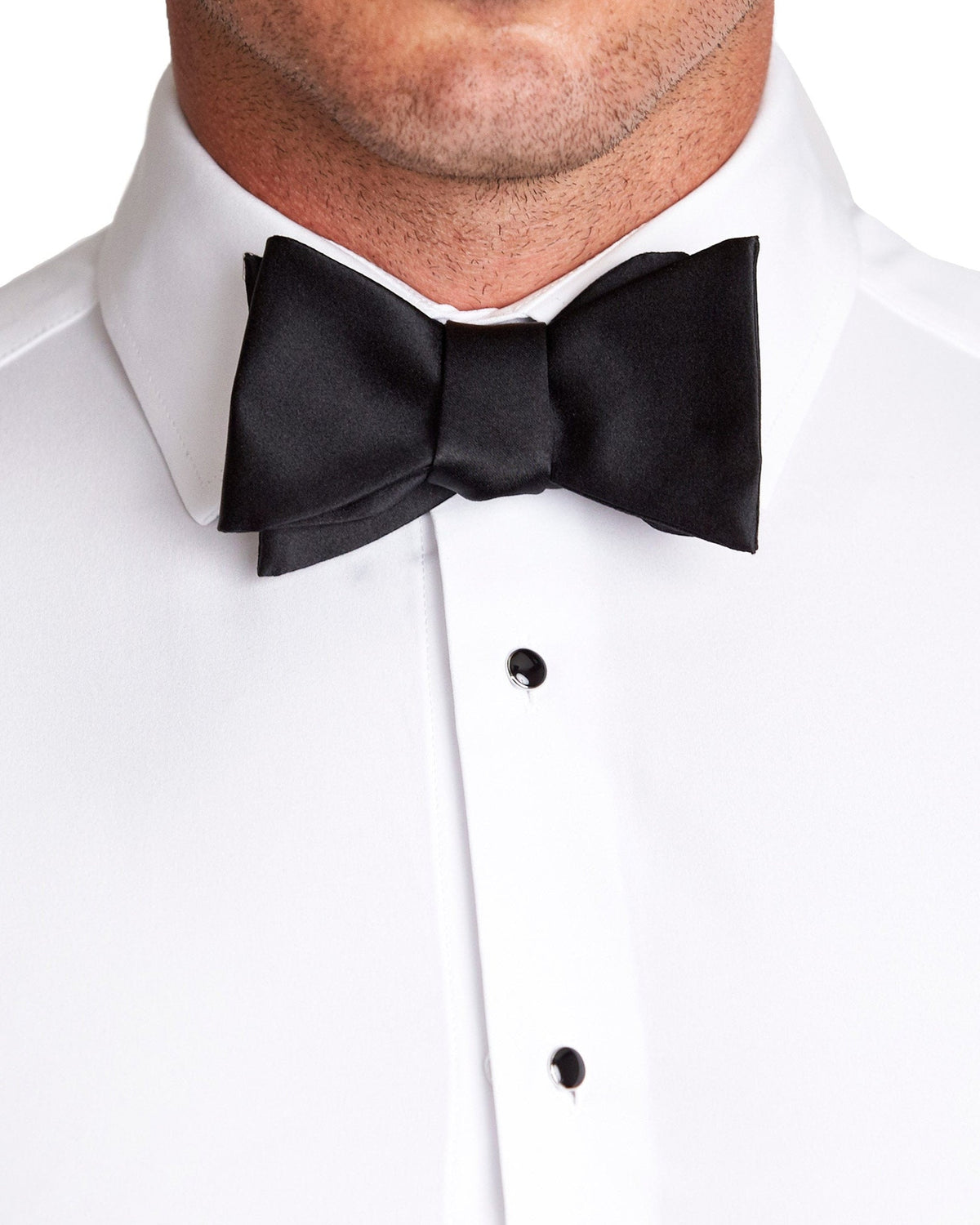 State & Liberty - Black Silk Bowtie