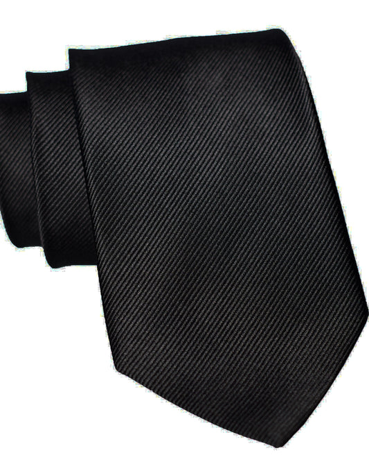 State & Liberty - Black Woven Silk Tie