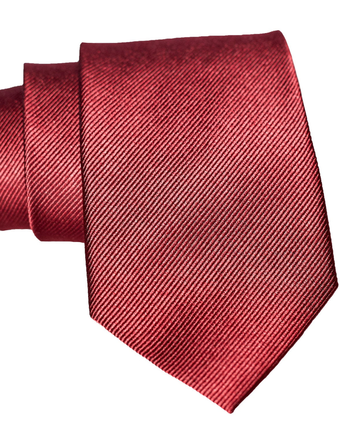 State & Liberty - Maroon Woven Silk Tie