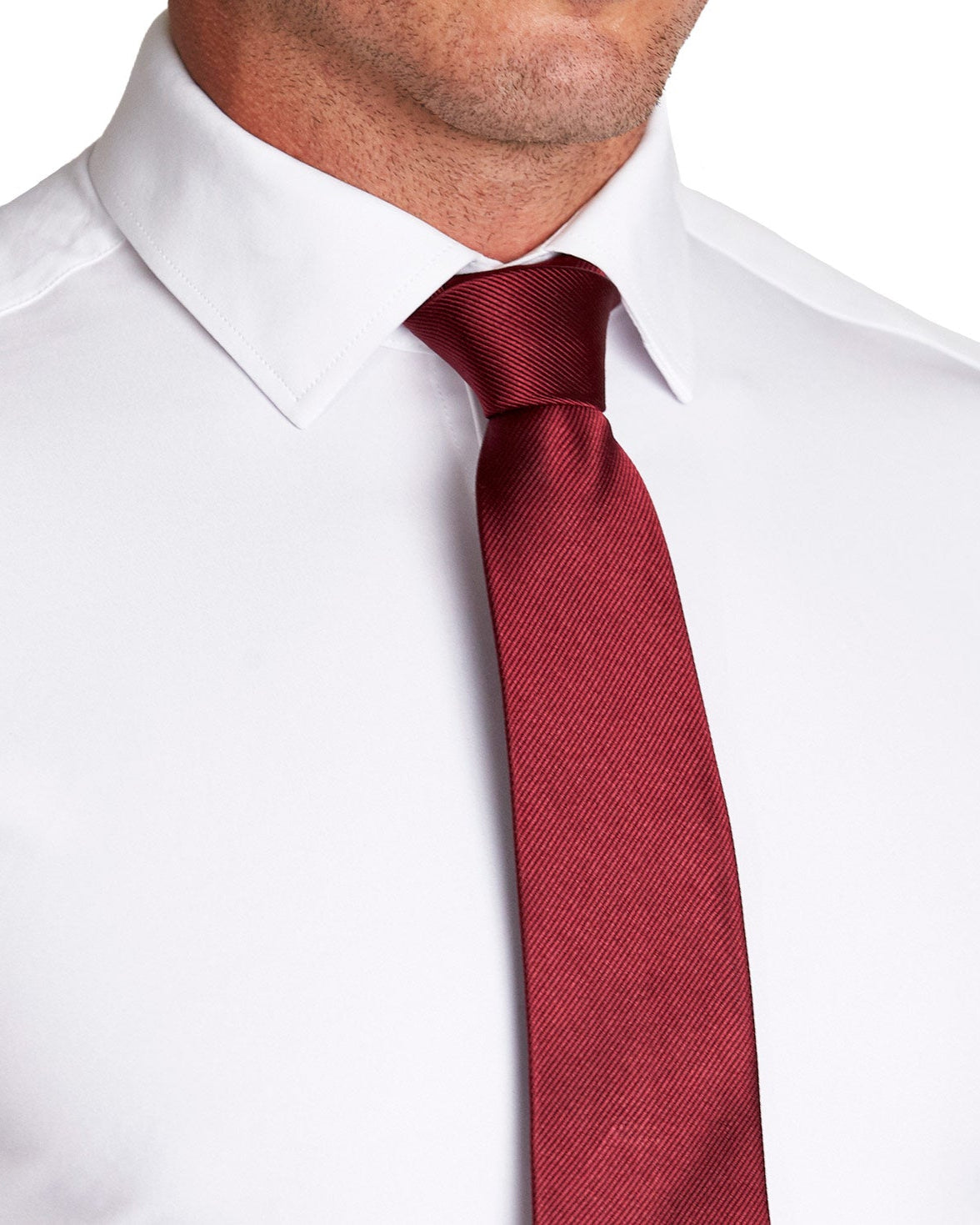 State & Liberty - Maroon Woven Silk Tie