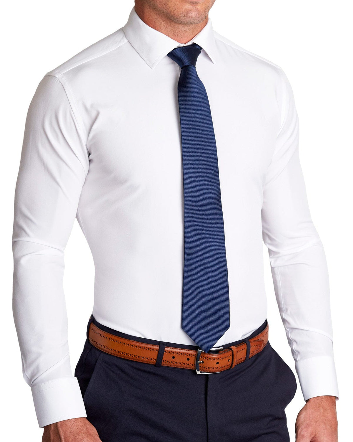 State & Liberty - Navy Woven Silk Tie