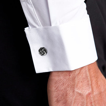 State & Liberty - Black Knot Cuff Links