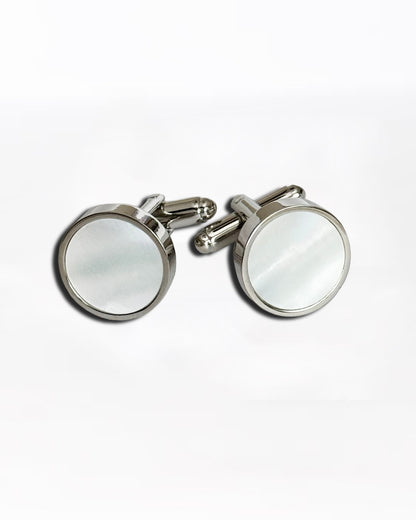State & Liberty - Mother of Pearl Cuff Links