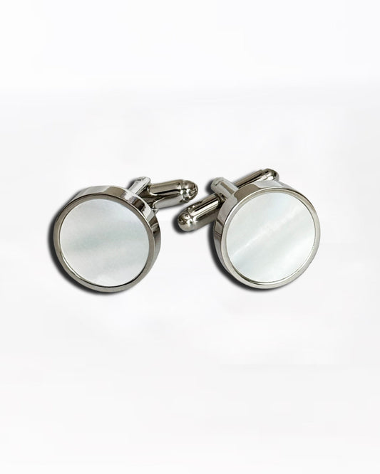 State & Liberty - Mother of Pearl Cuff Links