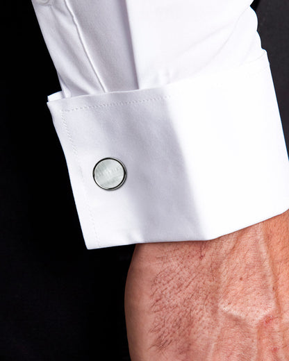 State & Liberty - Mother of Pearl Cuff Links