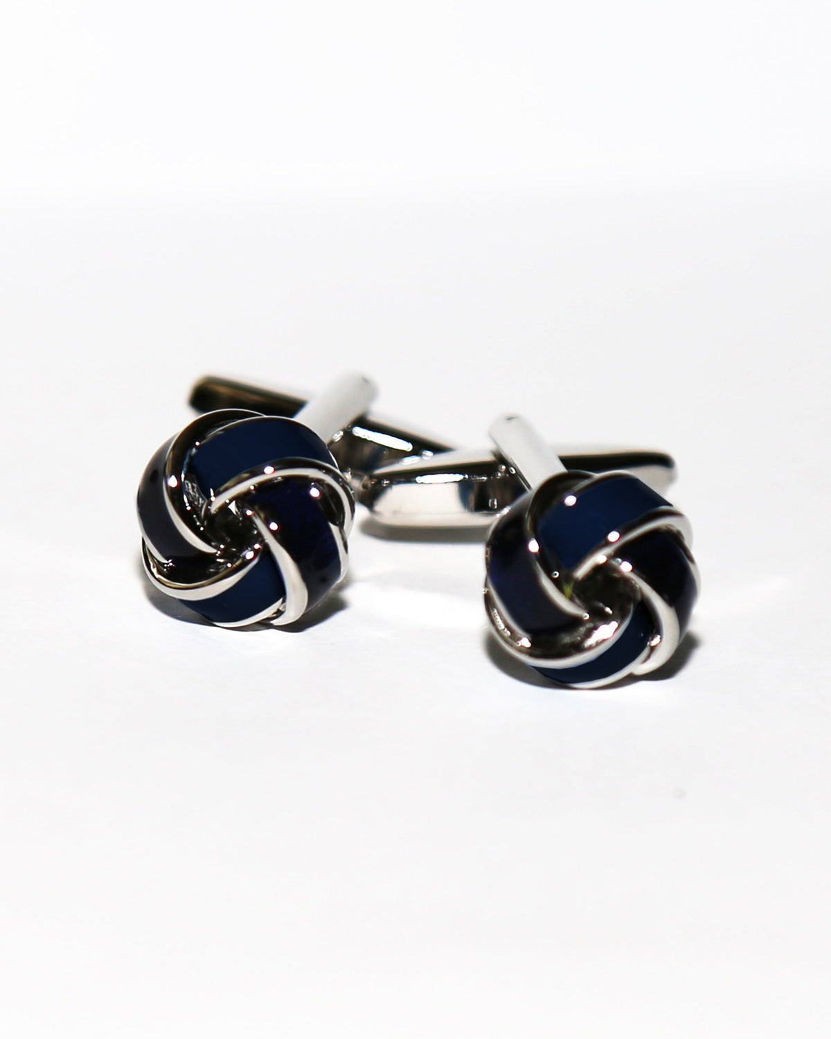 State & Liberty - Navy Knot Cuff Links