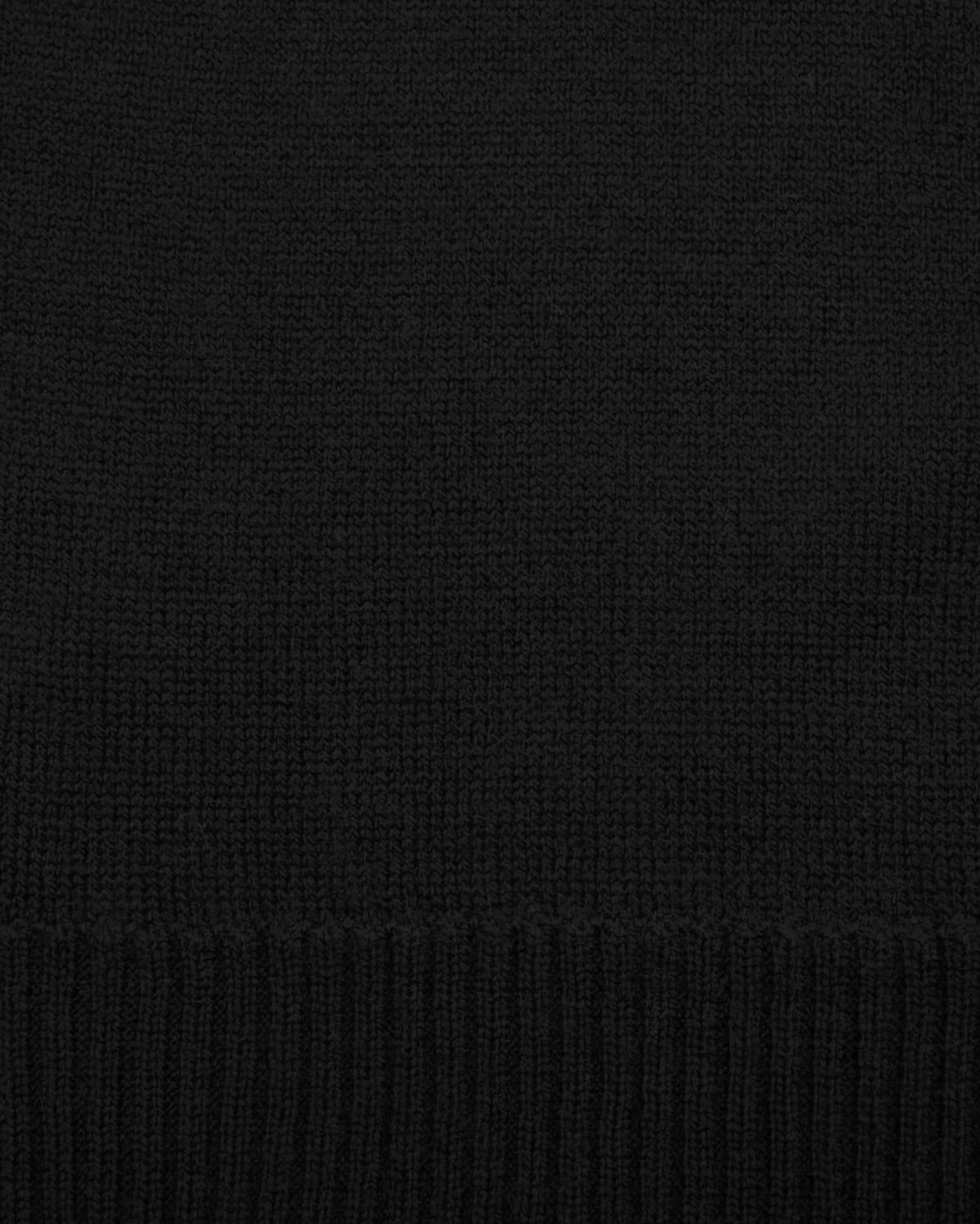 State & Liberty - Merino Wool Knit Scarf - Black