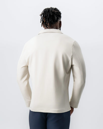 State & Liberty - Collared Zip Jacket - Light Khaki