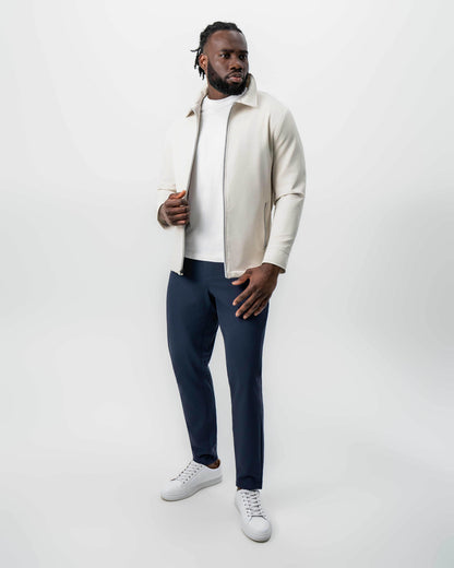 State & Liberty - Collared Zip Jacket - Light Khaki