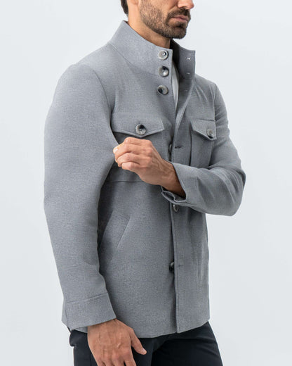 State & Liberty - Knit Field Jacket - Grey
