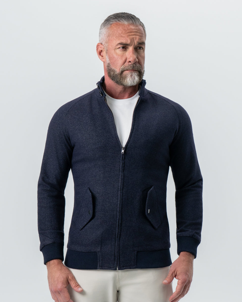 State & Liberty - Brushed Bomber - Navy