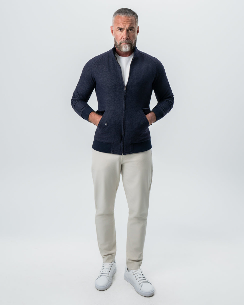 State & Liberty - Brushed Bomber - Navy