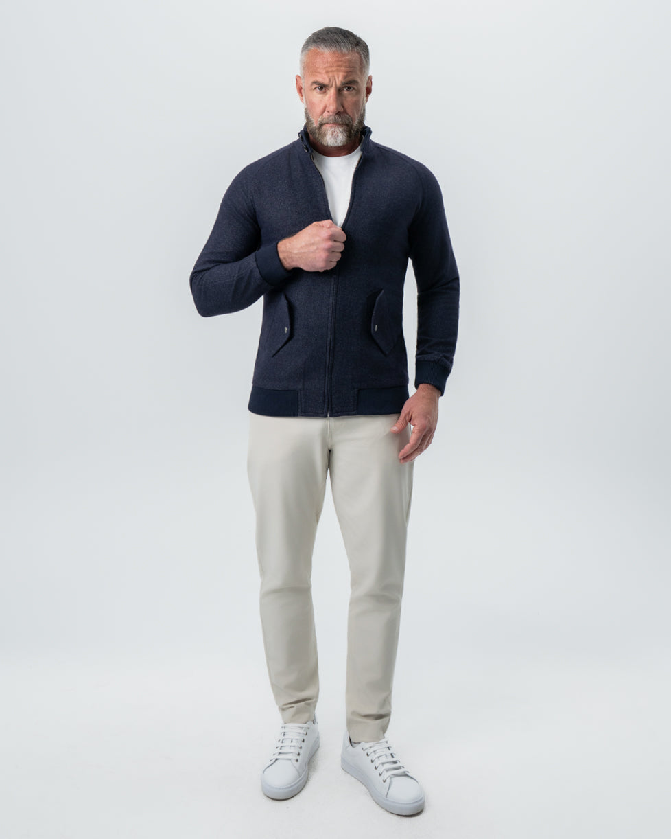 State & Liberty - Brushed Bomber - Navy