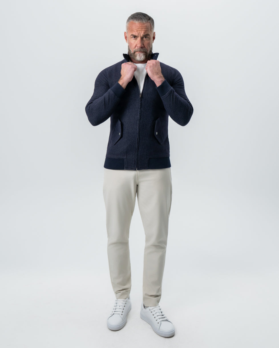 State & Liberty - Brushed Bomber - Navy
