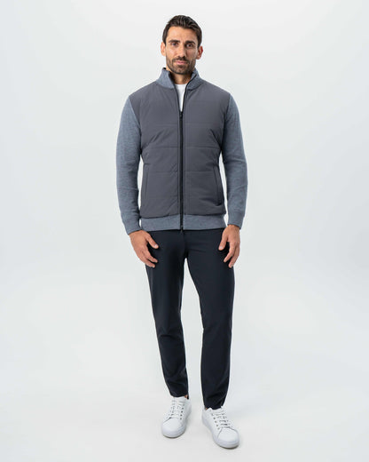 State & Liberty - Knit Zip Jacket - Grey