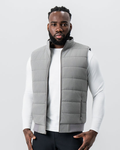 State & Liberty - Down Vest - Light Grey