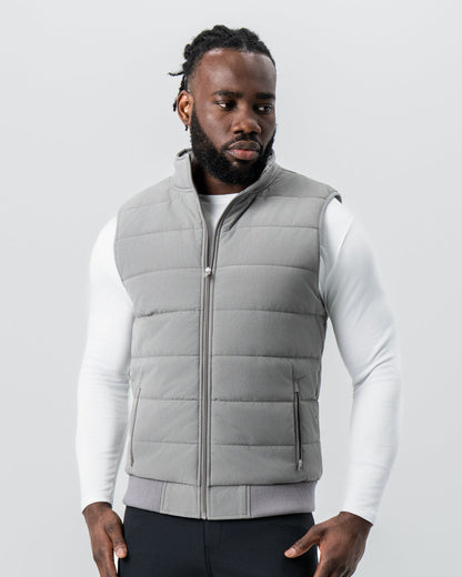 State & Liberty - Down Vest - Light Grey