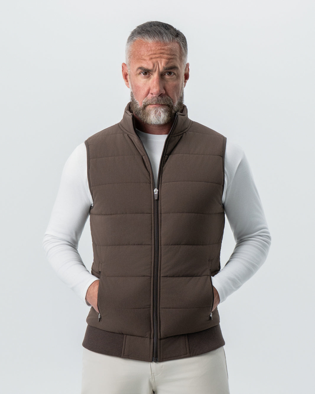 State & Liberty - Down Vest - Brown
