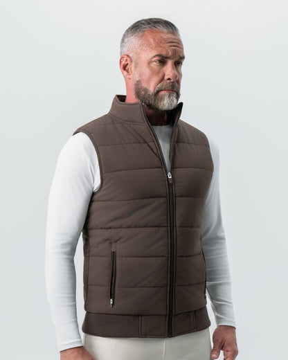 State & Liberty - Down Vest - Brown
