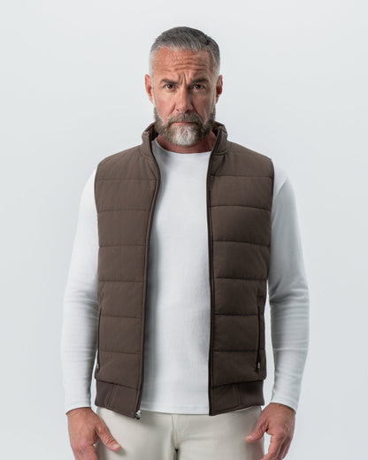 State & Liberty - Down Vest - Brown