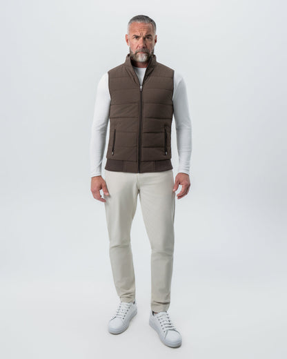 State & Liberty - Down Vest - Brown