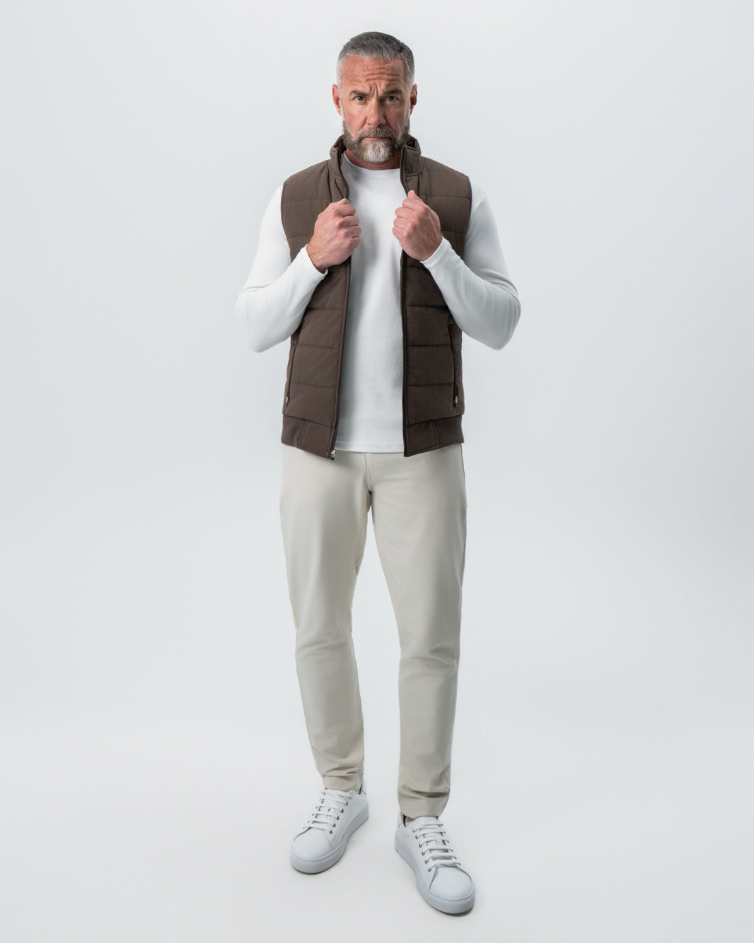 State & Liberty - Down Vest - Brown
