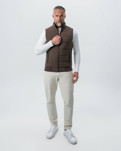 State & Liberty - Down Vest - Brown