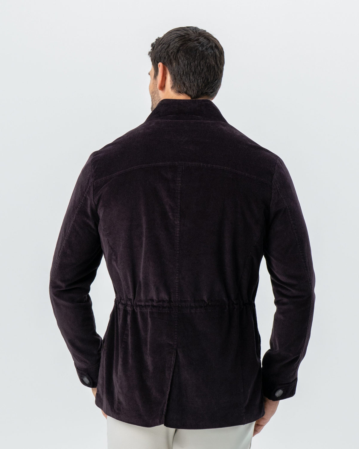 State & Liberty - Corduroy Field Jacket - Dark Burgundy
