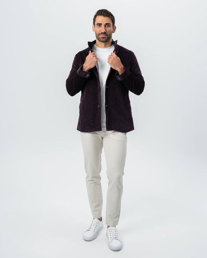 State & Liberty - Corduroy Field Jacket - Dark Burgundy