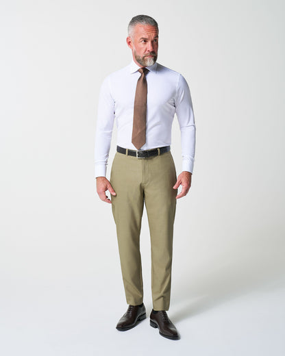 State & Liberty - Athletic Fit Stretch Suit - Heathered Olive