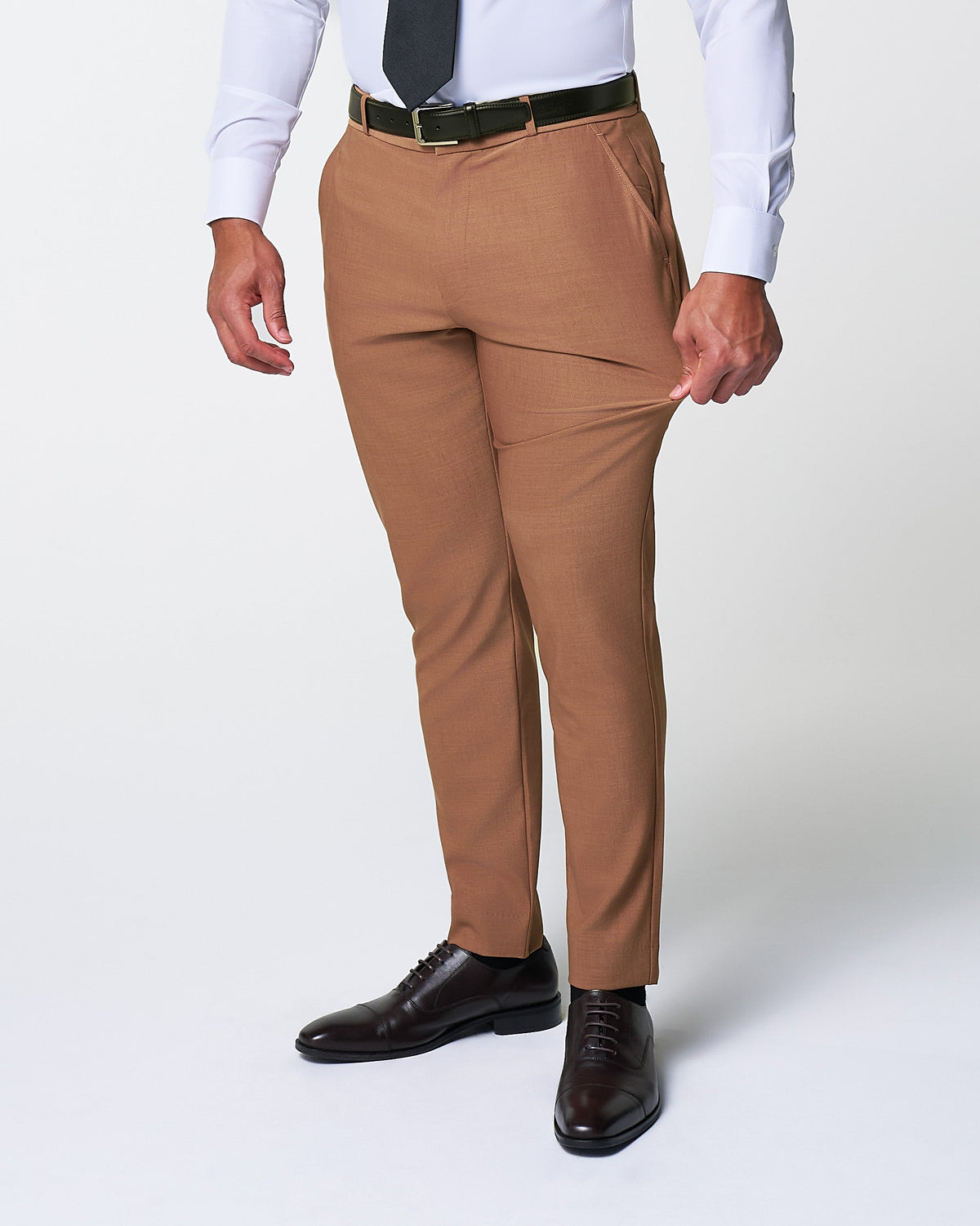 State & Liberty - Athletic Fit Stretch Suit - Heathered Copper
