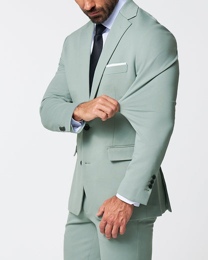 State & Liberty - Athletic Fit Stretch Suit - Solid Dusty Sage