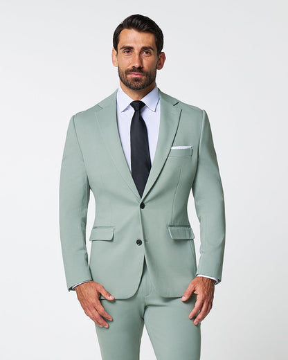 State & Liberty - Athletic Fit Stretch Suit - Solid Dusty Sage