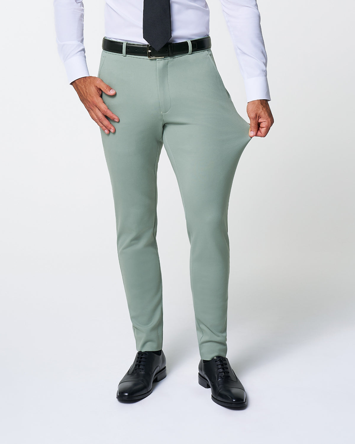 State & Liberty - Athletic Fit Stretch Suit - Solid Dusty Sage