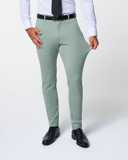 State & Liberty - Athletic Fit Stretch Suit - Solid Dusty Sage